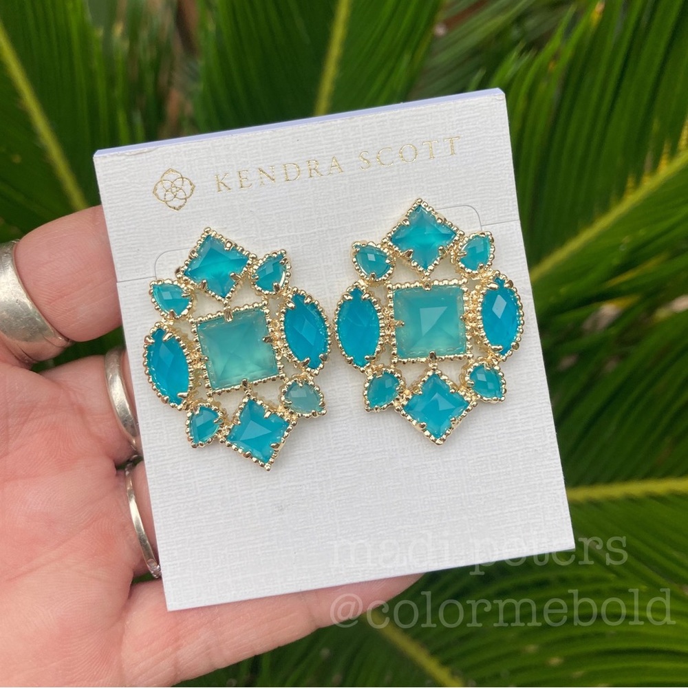 Kendra Scott Virginia Earrings in Azure - Picture 3 of 5